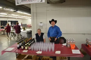 Picture of a wine table at the 2022 Beaujolais & More event.