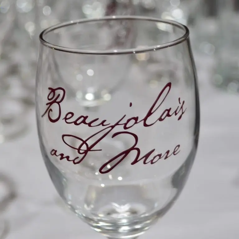 Picture of the Beaujolais & More wine glass.