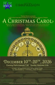 Poster for the musical, A Christmas Carol.